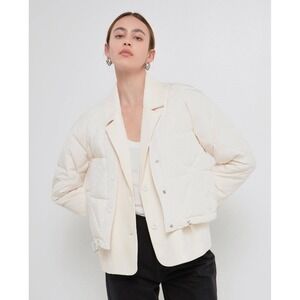 Grey Lab Layered Quilted Blazer Jacket NWT M